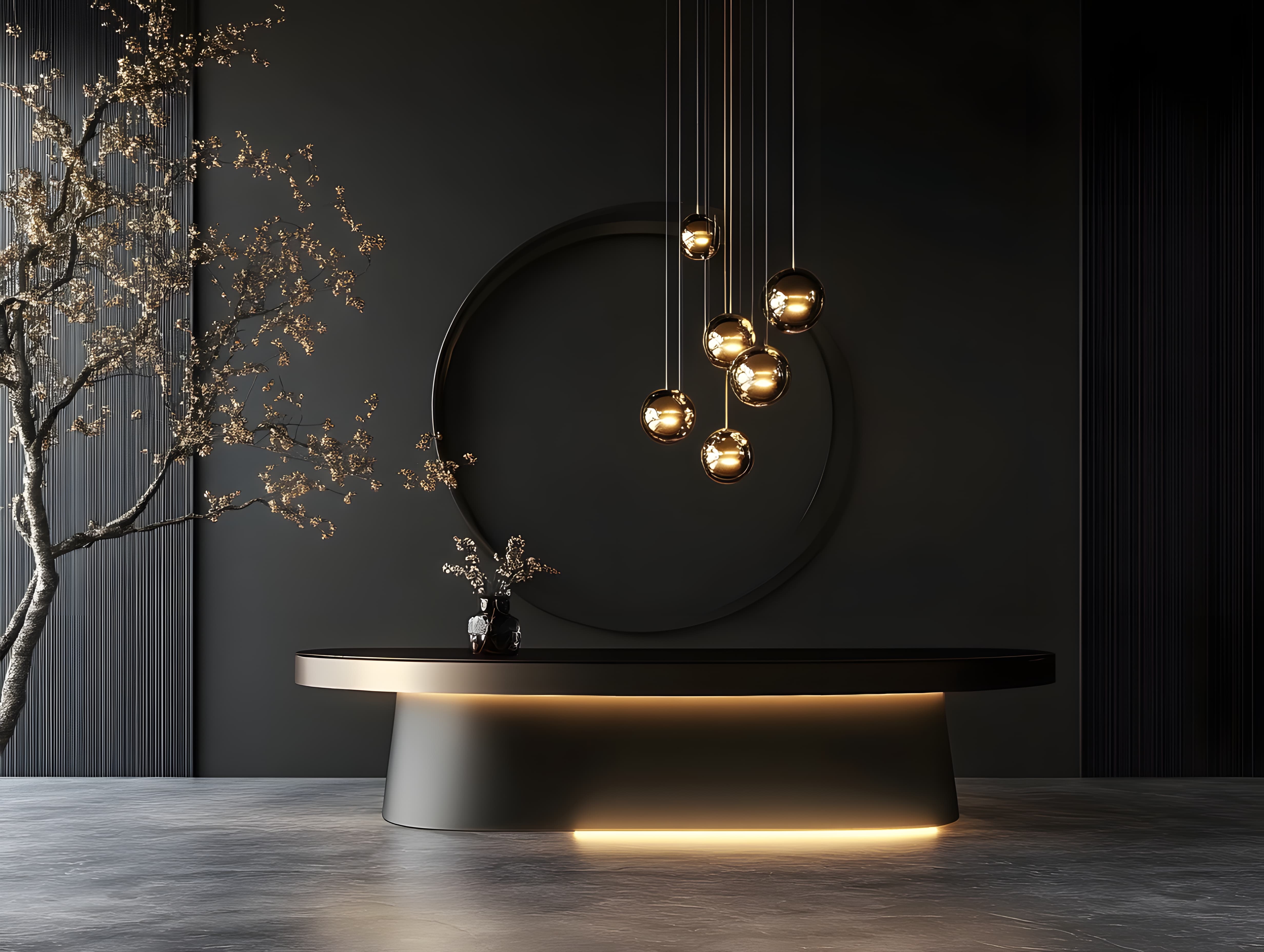 Hospitality campaign visual — luxury hotel interior